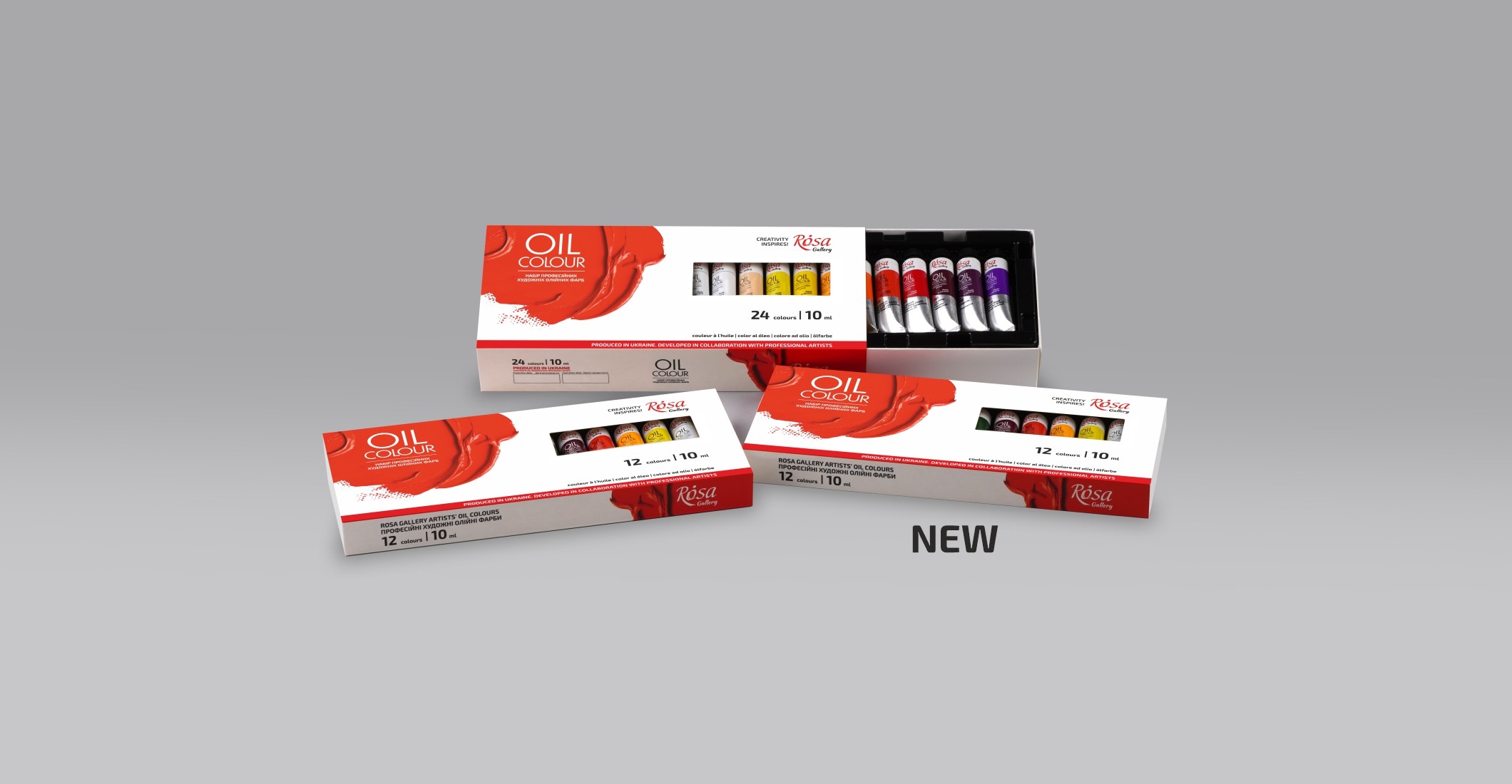 ROSA Gallery oil paint sets in 10 ml tubes